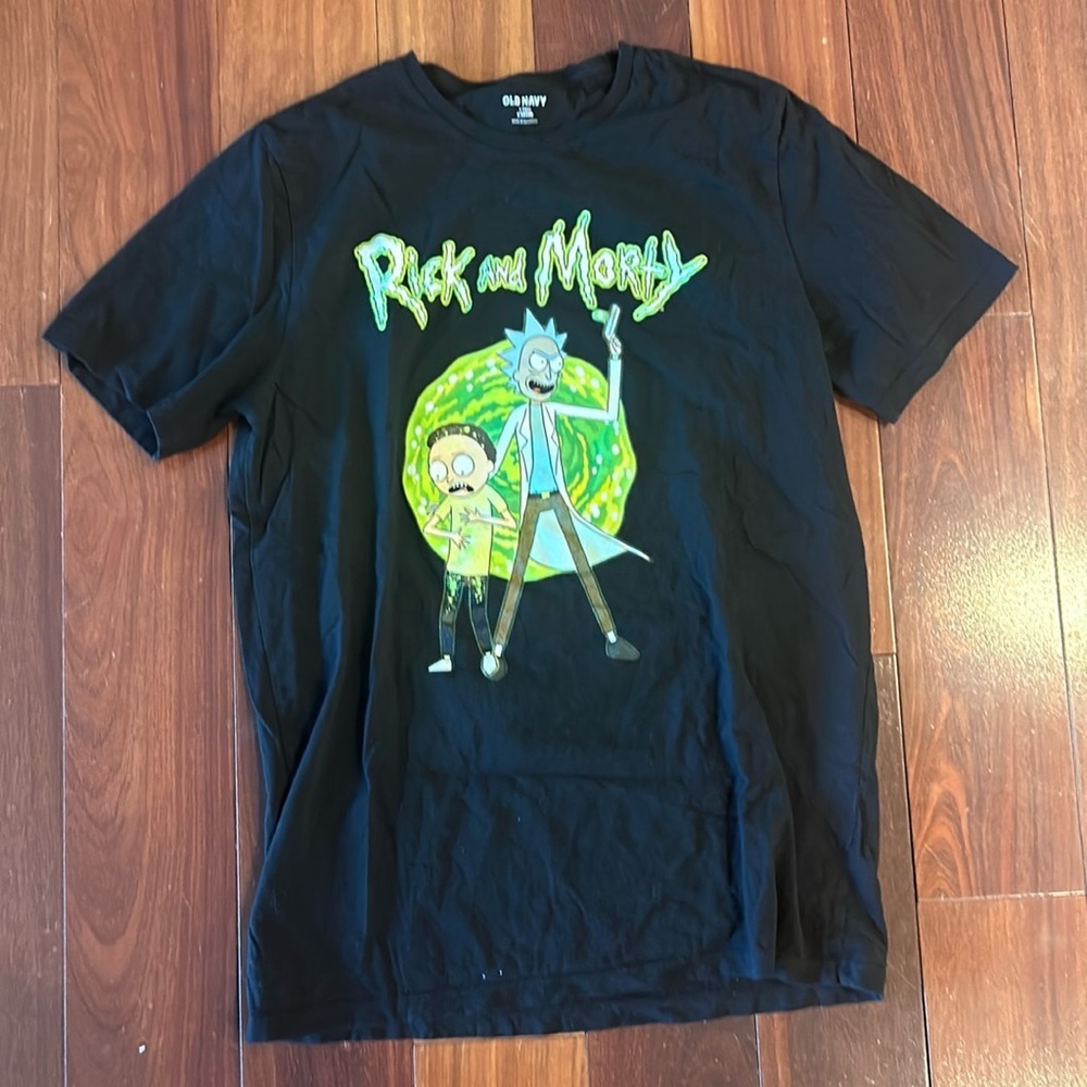 Rick and Morty large tall tee